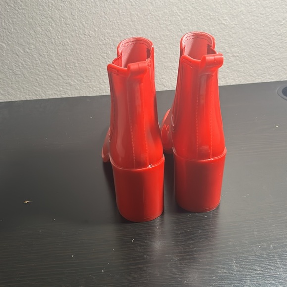 Jeffrey Campbell Red Hurricane Chelsea Boots - Picture 5 of 8